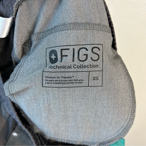 Figs Scrub Pants Women XS Gray Graphite Livingston Technical Collection Medical - Picture 4 of 13